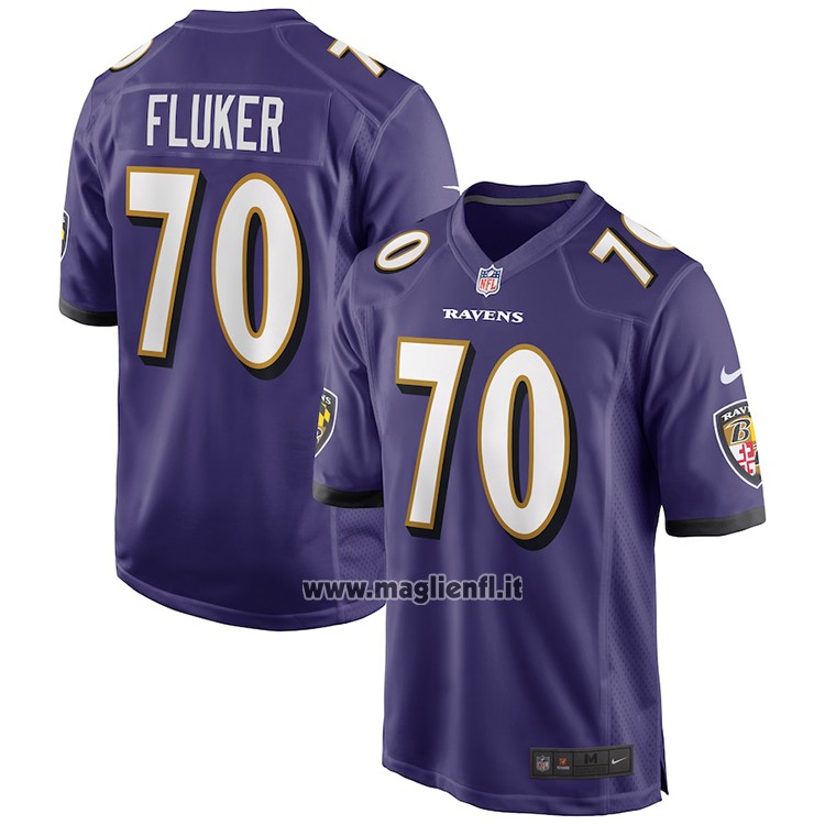Maglia NFL Game Baltimore Ravens D.j. Fluker Viola